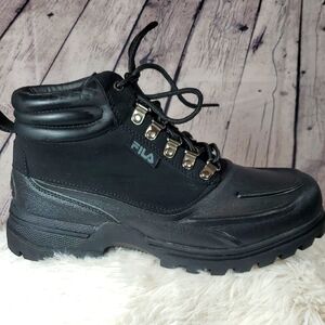 Fila Weathertec Men’s Heavy Duty Hiking Boots Black Size 8 EUC